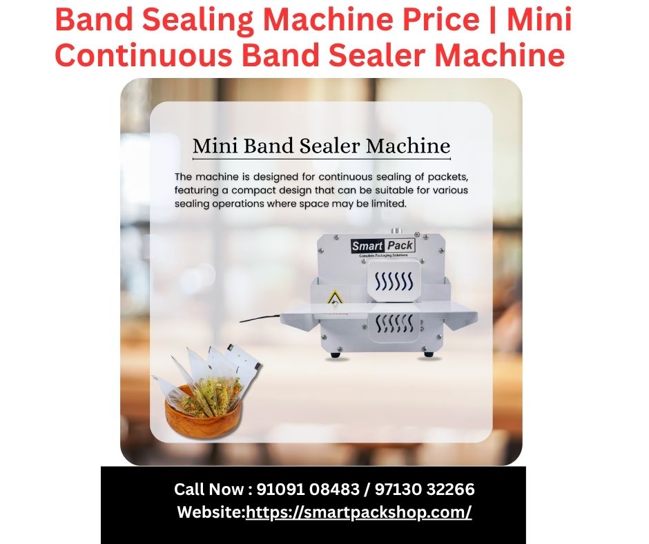 Band Sealing Machine Price | Mini Continuous Band Sealer Machine 