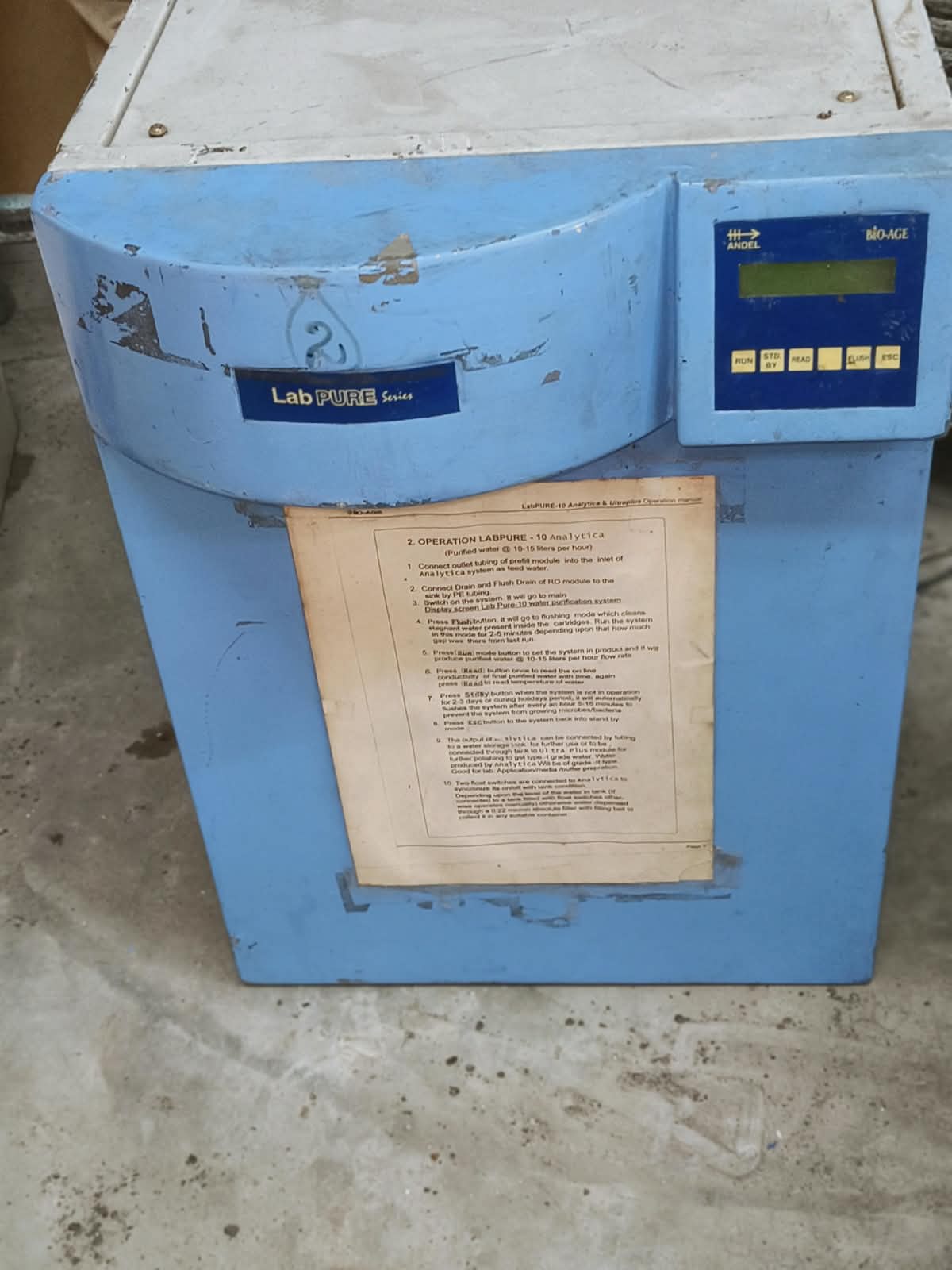 1. JEOL JNM-ECX-300 FT NMR (Nuclear Magnetic Resonance) Spectrometer 2. Biacore 3000 Surface Plasmon Resonance (SPR) System 3. Nihon Seiki NH-80 Series Refrigerated Air Dryer (Model variant matchingNH-8007N / NH-8012N) 4. Alpha Innotech AlphaImager EC MultiImage Light Cabinet 5