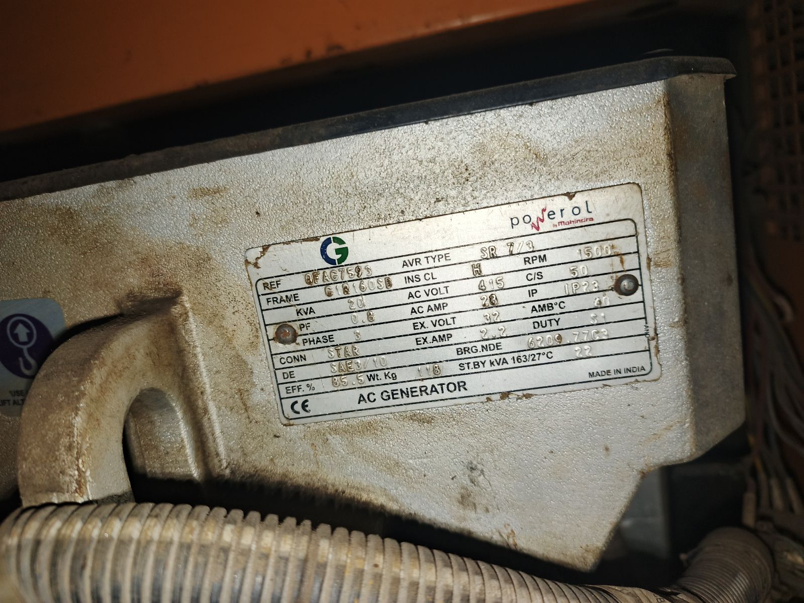 Mahindra 20kva 3phase 2017 model 4