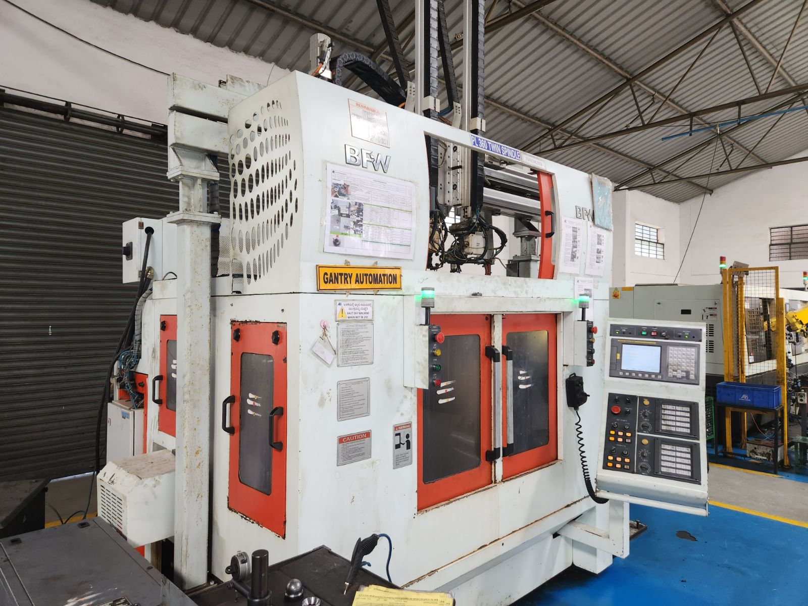 BFW PL360 Twin Spindle machine with Festo Gantry