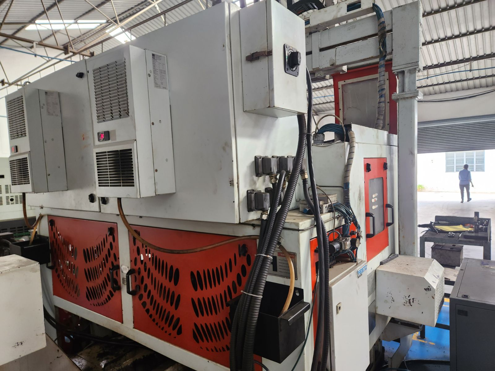 BFW PL360 Twin Spindle machine with Festo Gantry 3