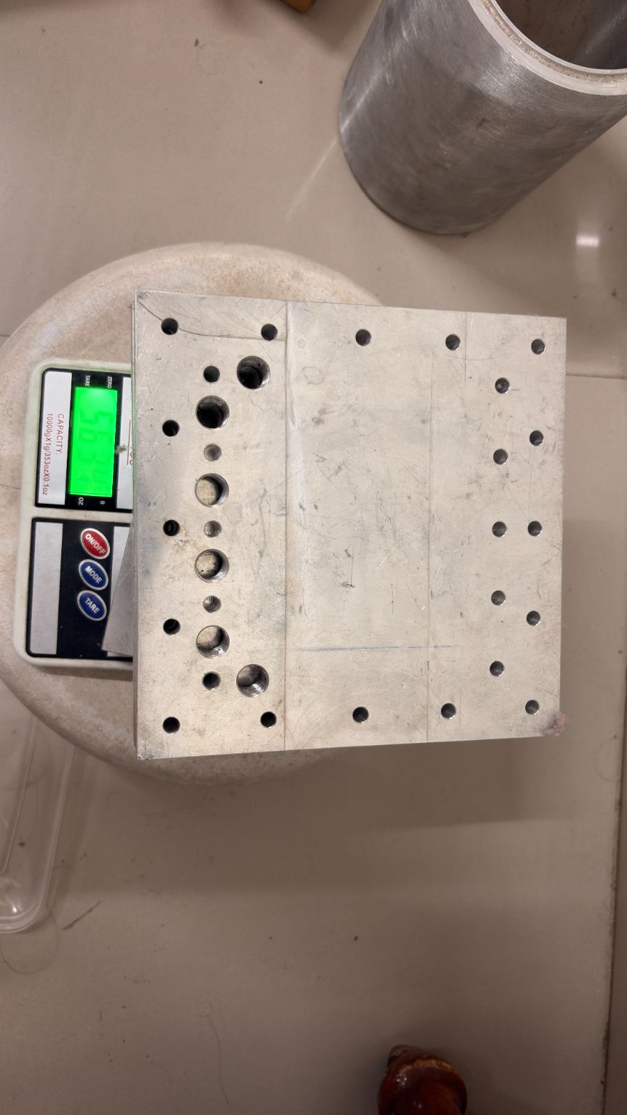 Aluminium Scrap Plates and Machined Chambers Lot - Approx 10.4 kg 2