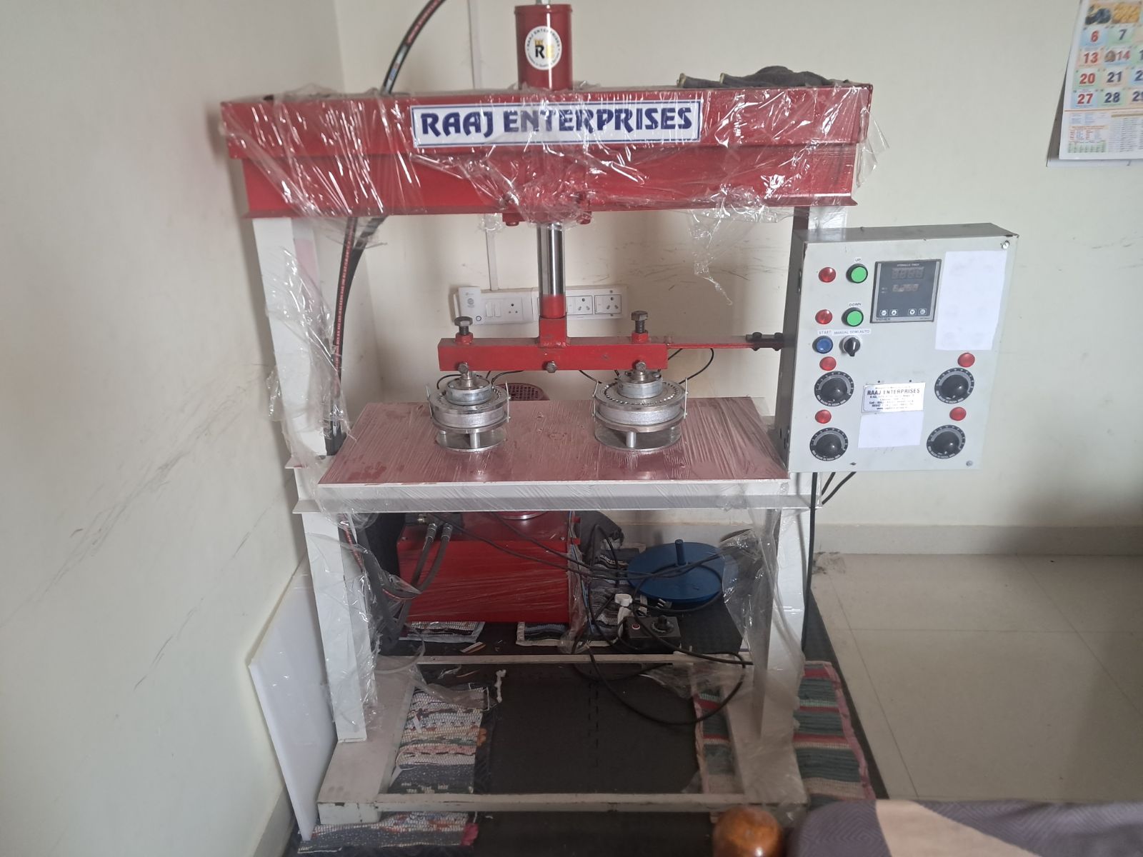 Hydraulic Single Press Double Die Paper Plate Making machine 