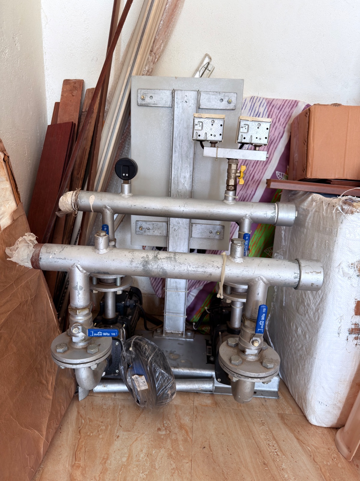 Grundfos IE2 twin pump water booster 6