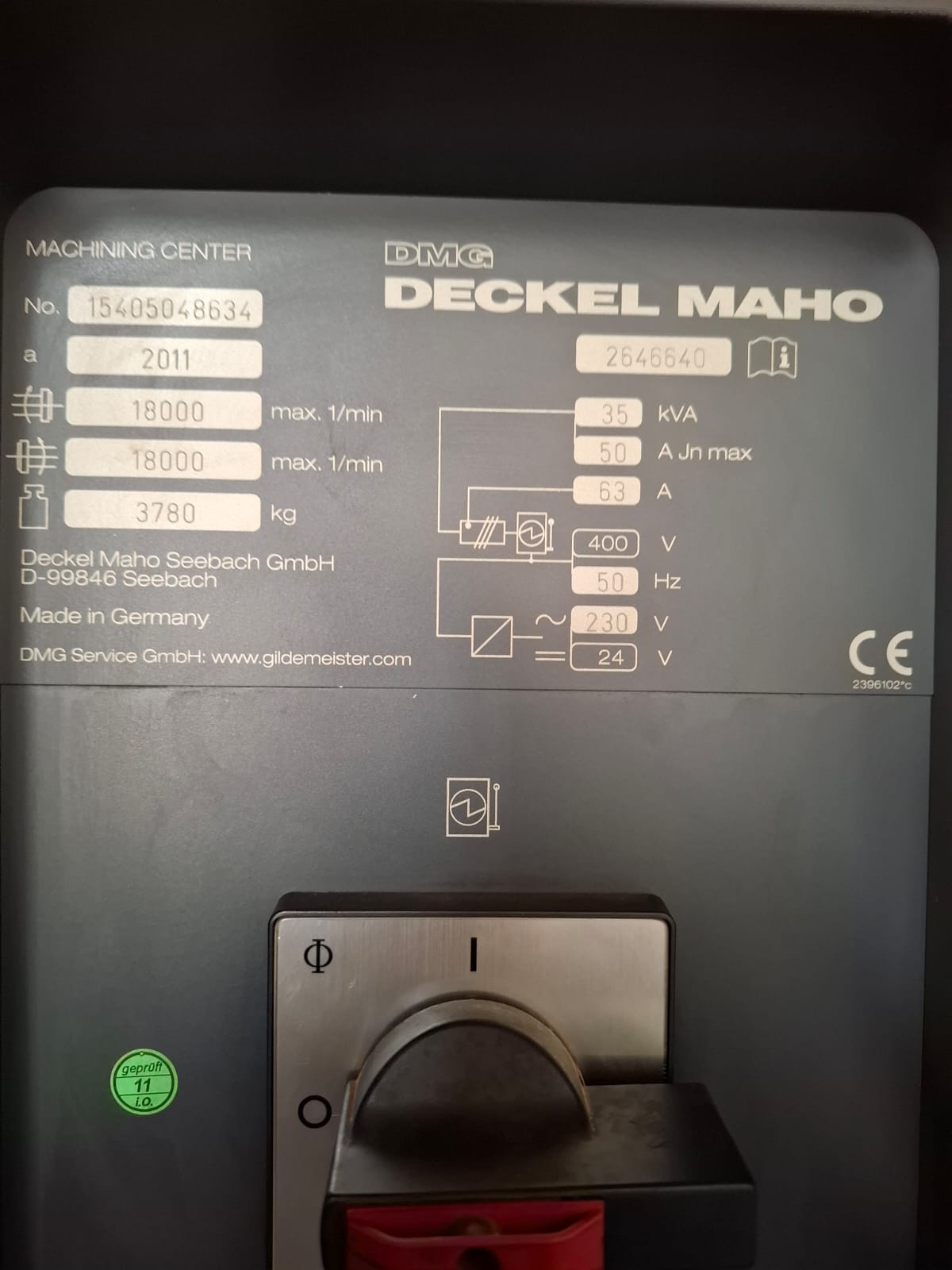 Deckel Maho DMG DMC635V 2