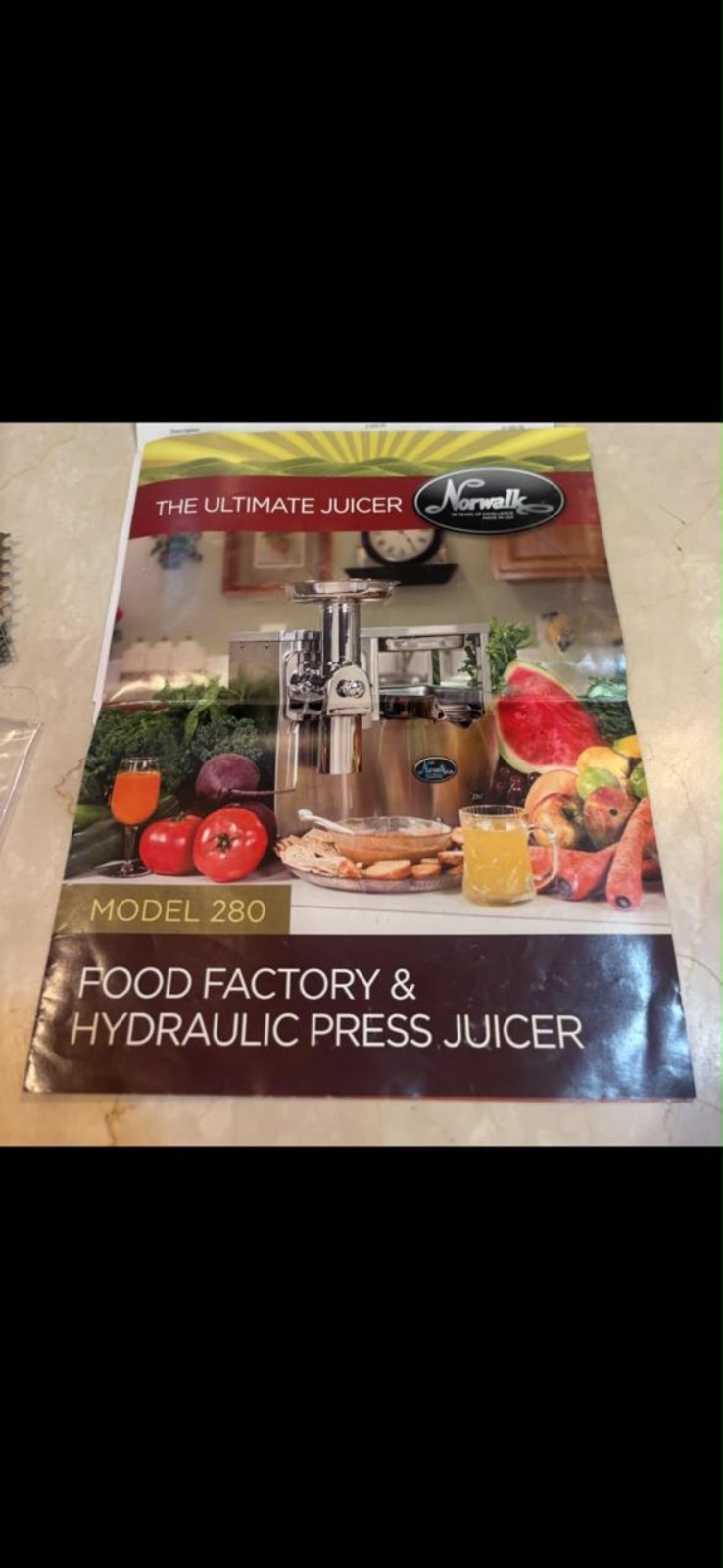 Norwalk cold press juicer